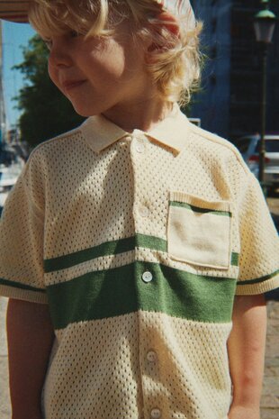 Konges Sløjd Konges Sløjd | Hai Knit Shirt Gots  | Banana Crepe