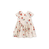 Konges Sløjd Konges Sløjd | Ava SS Bow Dress GOTS | Marmelade Sun | 3Y