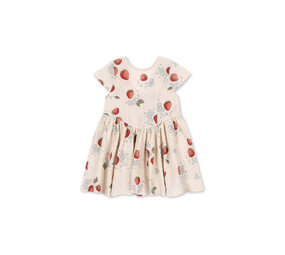 Konges Sløjd Konges Sløjd | Ava SS Bow Dress GOTS | Marmelade Sun | 3Y