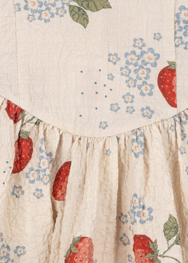 Konges Sløjd Konges Sløjd | Ava SS Bow Dress GOTS | Marmelade Sun | 3Y