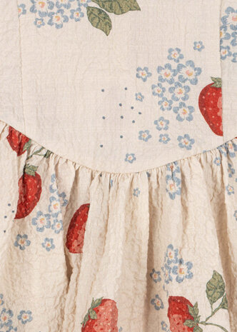 Konges Sløjd Konges Sløjd | Ava SS Bow Dress GOTS | Marmelade Sun | 3Y