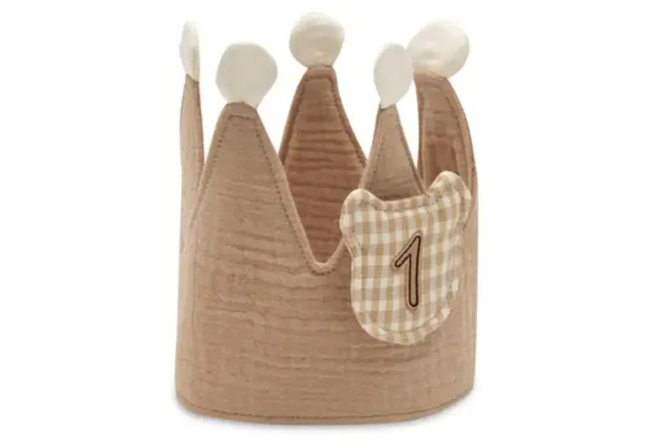 Jollein Jollein | Verjaardagskroon met cijfers | Party Collection | Teddy Bear