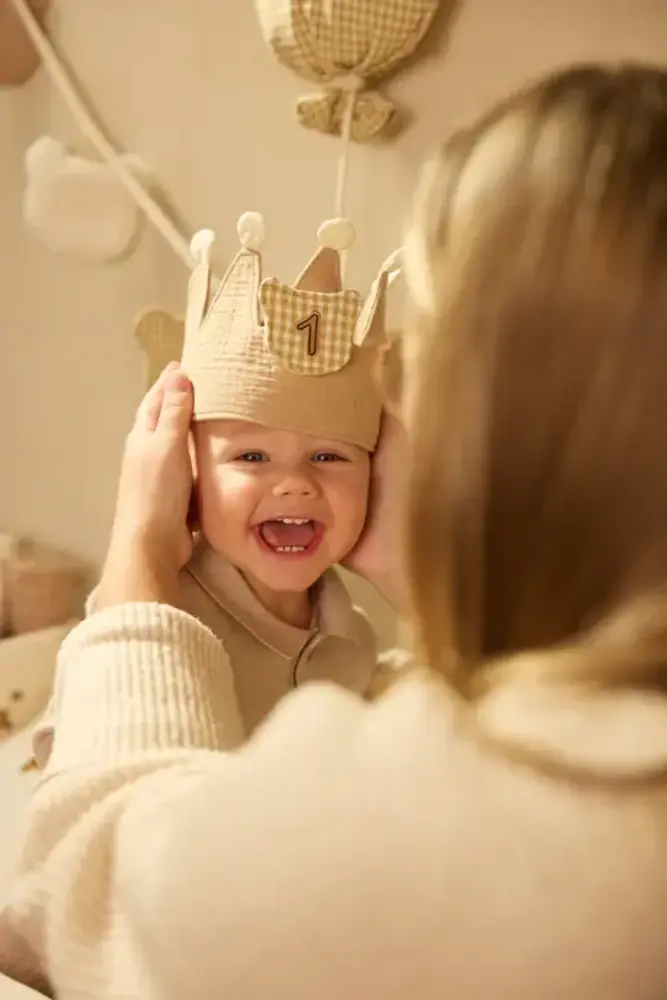 Jollein Jollein | Verjaardagskroon met cijfers | Party Collection | Teddy Bear