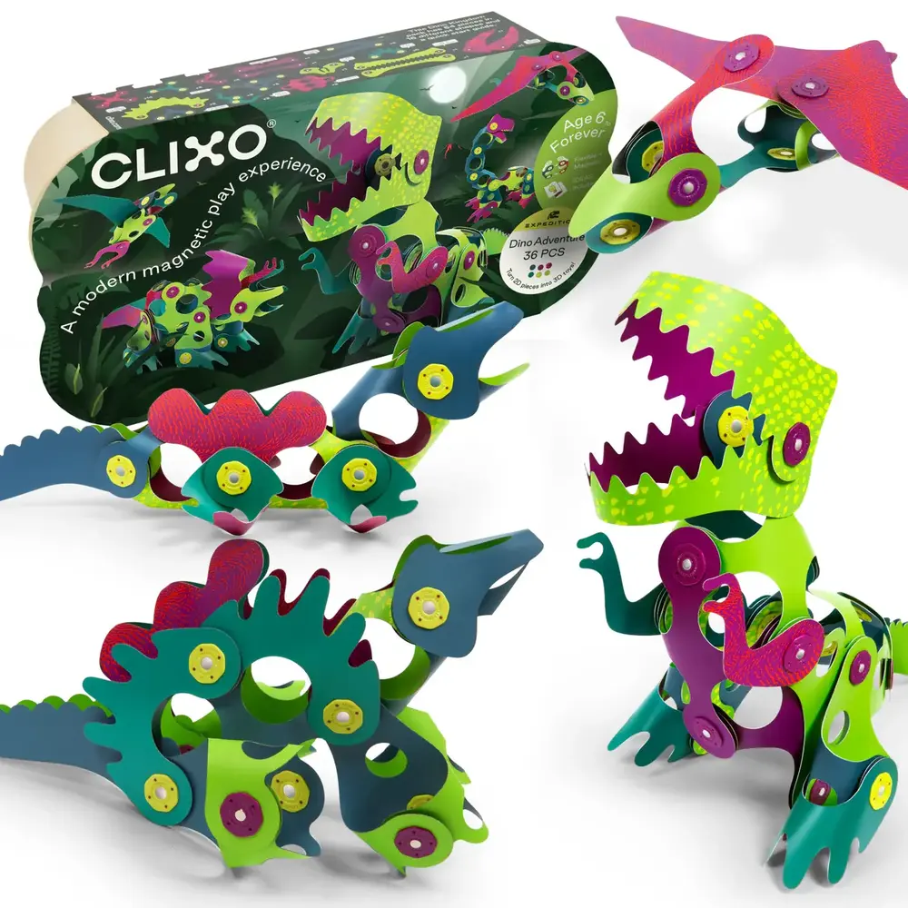 Clixo Clixo | Dino Series | Dino Adventure Pack 36 pc