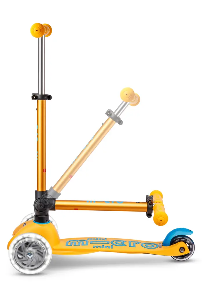 Micro Step Micro Step | Mini Micro Step Deluxe Inklapbaar LED | Abrikoos Limited Edition