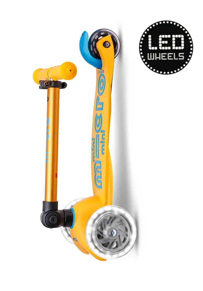 Micro Step Micro Step | Mini Micro Step Deluxe Inklapbaar LED | Abrikoos Limited Edition