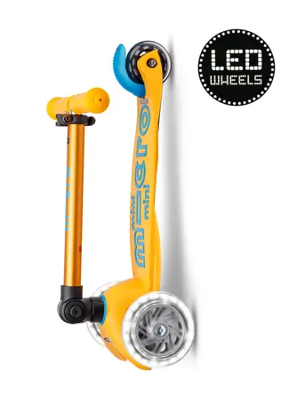 Micro Step Micro Step | Mini Micro Step Deluxe Inklapbaar LED | Abrikoos Limited Edition