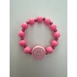 By Melo By Melo | Armband | Smiley Roze