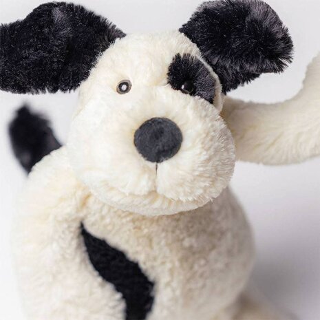 Jellycat Jellycat | Bashful Rufferty Black & Cream Puppy Original | Medium