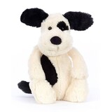Jellycat Jellycat | Bashful Rufferty Black & Cream Puppy Original | Medium Jellycat Jellycat | Bashful Rufferty Black & Cream Puppy Original | Medium