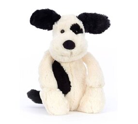 Jellycat Jellycat | Bashful Rufferty Black & Cream Puppy Original | Medium