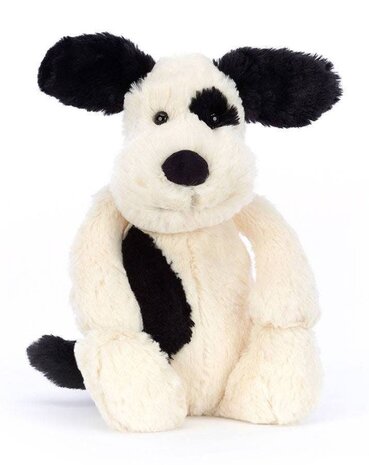 Jellycat Jellycat | Bashful Rufferty Black & Cream Puppy Original | Medium