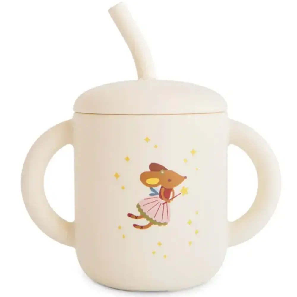 Mushie Mushie | Silicone drinkbeker met rietje | Fairy mice