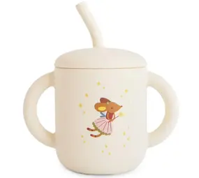 Mushie Mushie | Silicone drinkbeker met rietje | Fairy mice