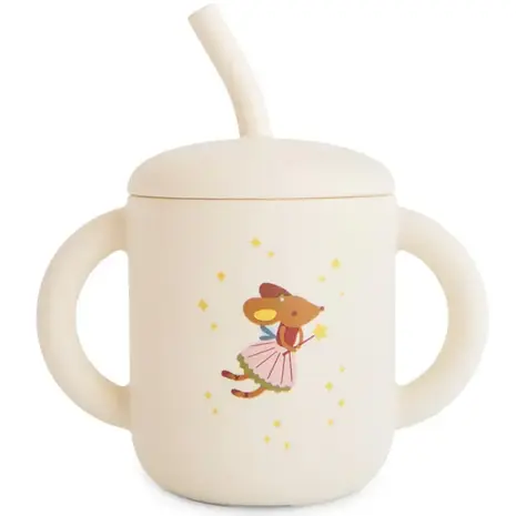 Mushie Mushie | Silicone drinkbeker met rietje | Fairy mice
