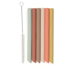 Jollein Jollein | Siliconen Rietjes Mixed Shades (6-pack)