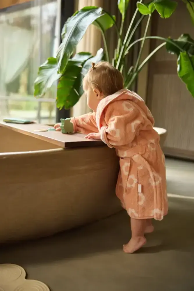 Jollein Jollein | Badjas Badstof | Jacquard | Flower 1-2 jaar