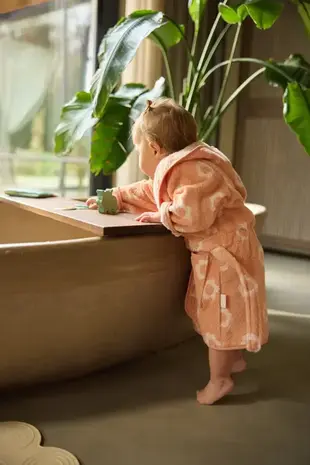 Jollein Jollein | Badjas Badstof | Jacquard | Flower 1-2 jaar