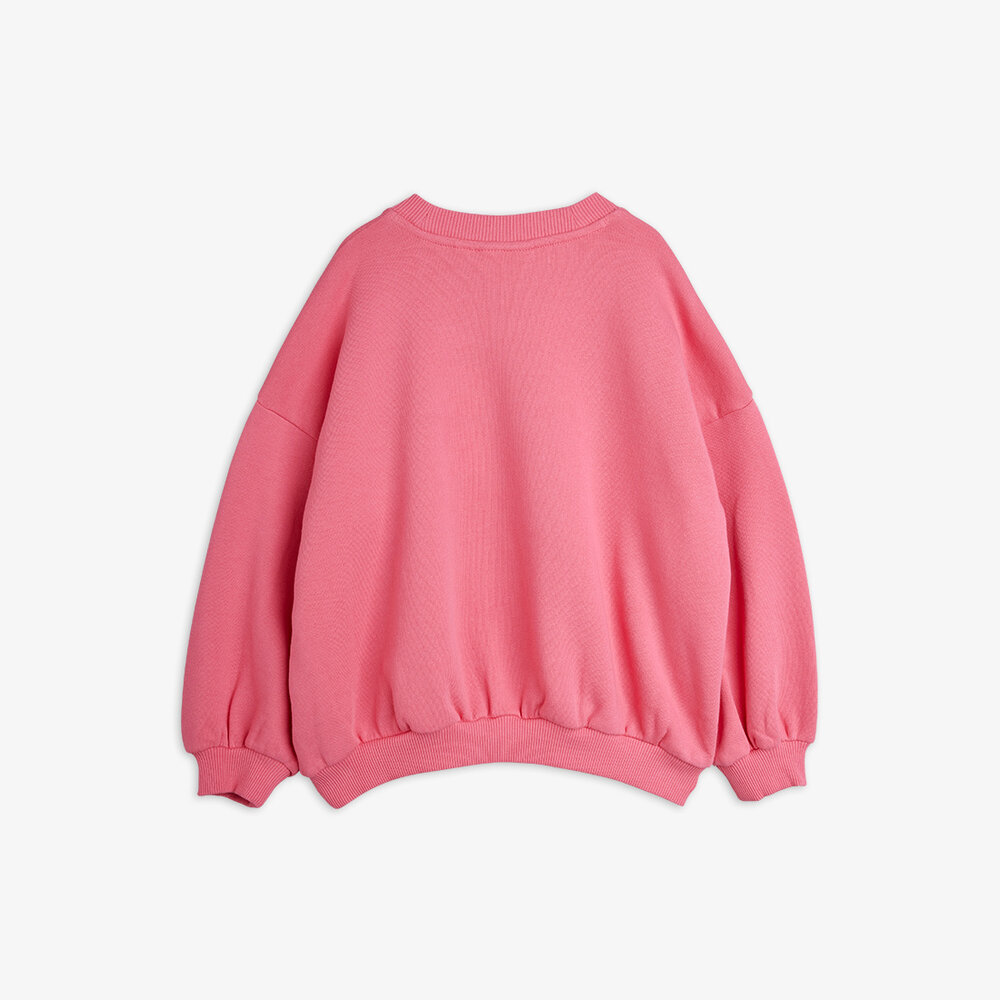 Mini Rodini Mini Rodini | Cat chenille sweatshirt | Pink