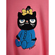 Mini Rodini Mini Rodini | Cat chenille sweatshirt | Pink