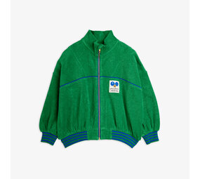Mini Rodini Mini Rodini | Table tennis patch terry cardigan | Green