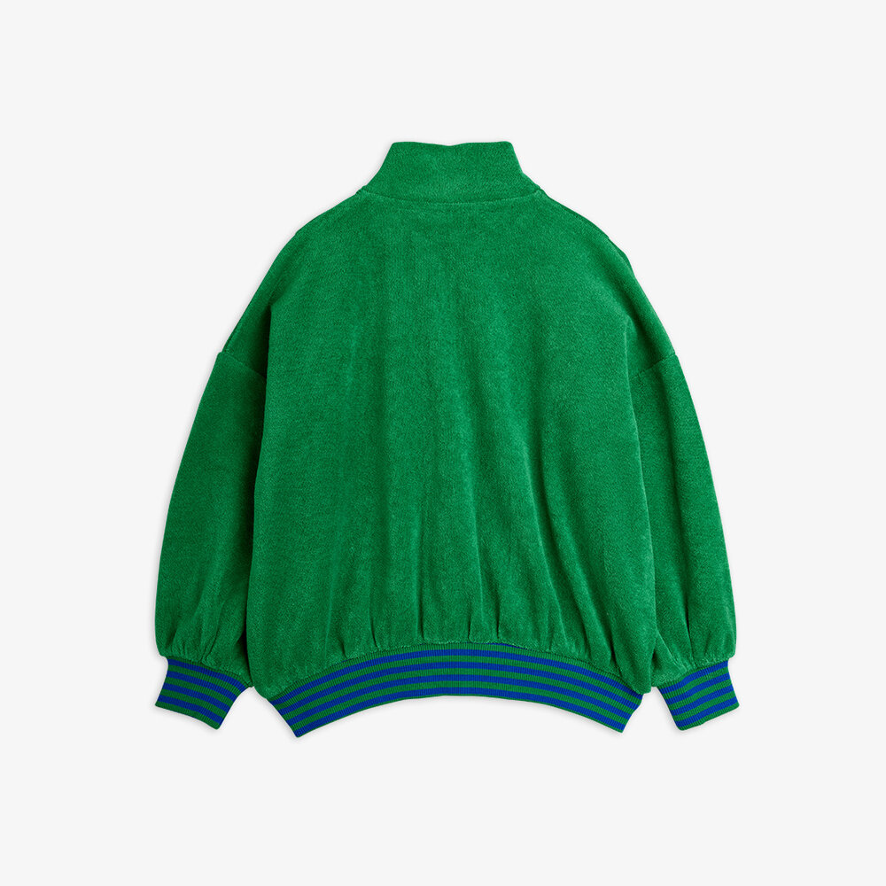 Mini Rodini Mini Rodini | Table tennis patch terry cardigan | Green