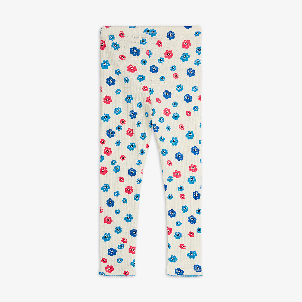 Mini Rodini Mini Rodini | Flowers aop pointelle leggings | Multi