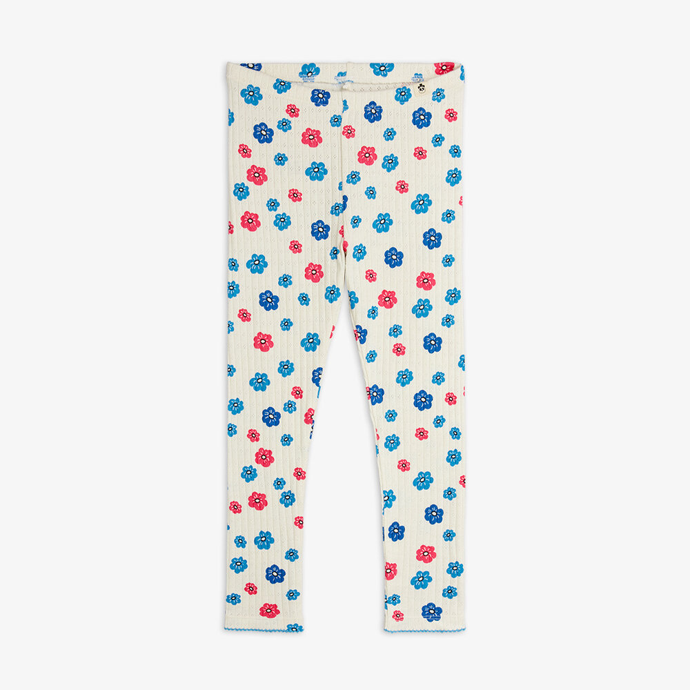 Mini Rodini Mini Rodini | Flowers aop pointelle leggings | Multi