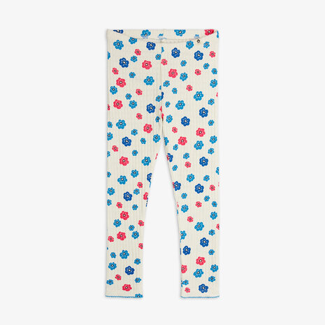 Mini Rodini Mini Rodini | Flowers aop pointelle leggings | Multi