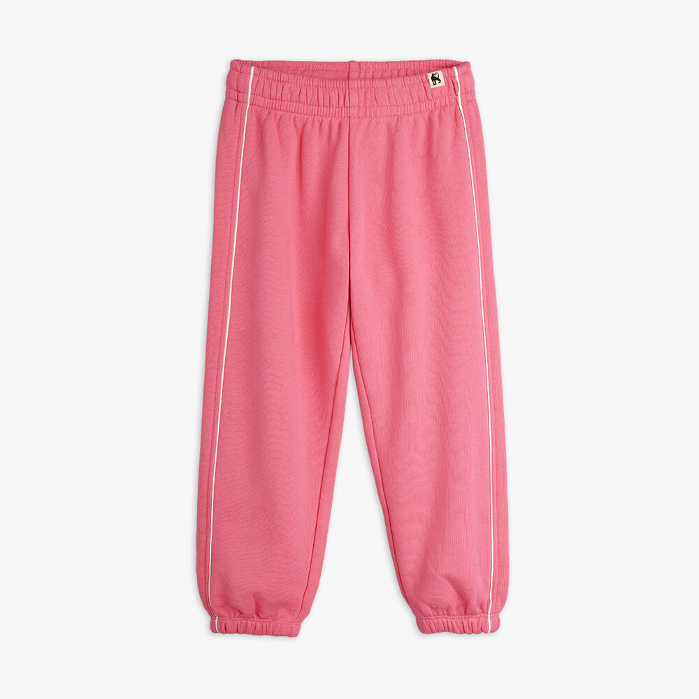 Mini Rodini Mini Rodini | Plain piping sweatpants | Pink