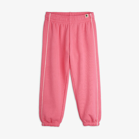 Mini Rodini Mini Rodini | Plain piping sweatpants | Pink