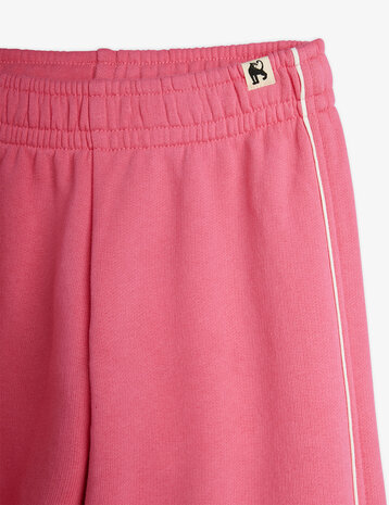 Mini Rodini Mini Rodini | Plain piping sweatpants | Pink
