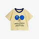 Mini Rodini Mini Rodini | Table tennis contrast rib sp ss tee | Yellow