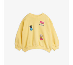 Mini Rodini Mini Rodini | Minibabies patches sweatshirt | Yellow