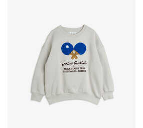 Mini Rodini Mini Rodini | Table tennis chenille sweatshirt | Grey
