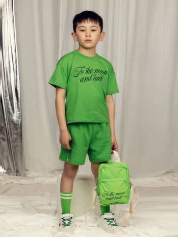 Mini Rodini Mini Rodini | Plain piping sweatshorts | Green