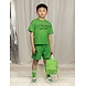 Mini Rodini Mini Rodini | Plain piping sweatshorts | Green