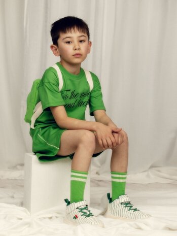 Mini Rodini Mini Rodini | Plain piping sweatshorts | Green