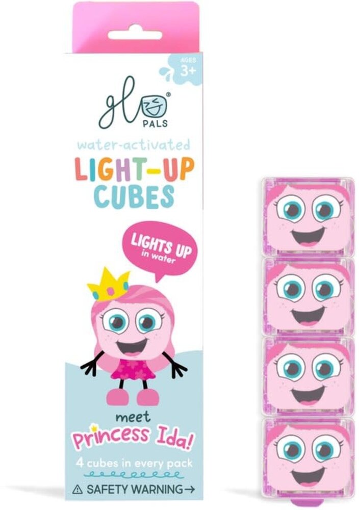 Glo pals Glo pals | Light up cubes 4 stuks | Princess Ida