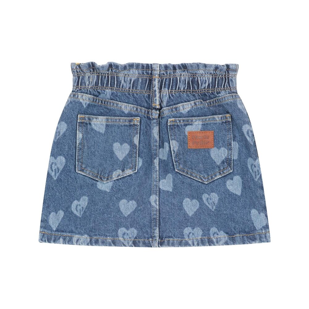 Charlie Petite Charlie Petite | Jada Skirt | Medium Blue