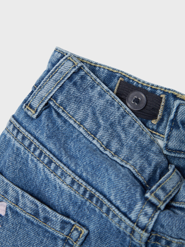 Name it | Nmfbella Mom Emb Jeans 3285-BE NOOS| Medium Blue Denim BOWS