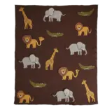 Rice Everyday Magic Rice | Klein Katoen Babydeken met Dieren | Bruin Rice Everyday Magic Rice | Klein Katoen Babydeken met Dieren | Bruin
