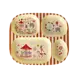 Rice Everyday Magic Rice | Kinderbord met 4 Compartimenten | Fun Fair Print | Roze