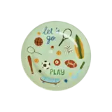 Rice Everyday Magic Rice | Rond Kinderbord | Zacht Groen | Sports Print Rice Everyday Magic Rice | Rond Kinderbord | Zacht Groen | Sports Print