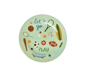 Rice Everyday Magic Rice | Rond Kinderbord | Zacht Groen | Sports Print