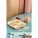 Rice Everyday Magic Rice | Kinderbord met 4 Compartimenten | Ocean Print | Koraal