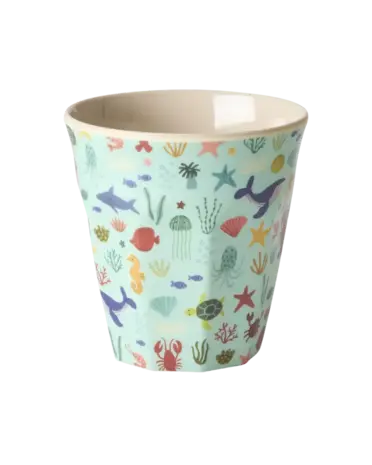 Rice Everyday Magic Rice | Melamine cup Blue Ocean print | Medium 250ml