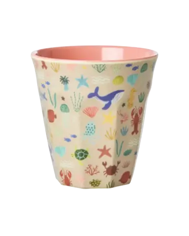 Rice Everyday Magic Rice | Melamine cup Koraal Ocean print | Medium 250ml