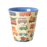 Rice Everyday Magic Rice | Melamine cup Happy Cars Blue print | Medium 250ml Rice Everyday Magic Rice | Melamine cup Happy Cars Blue print | Medium 250ml