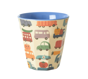 Rice Everyday Magic Rice | Melamine cup Happy Cars Blue print | Medium 250ml